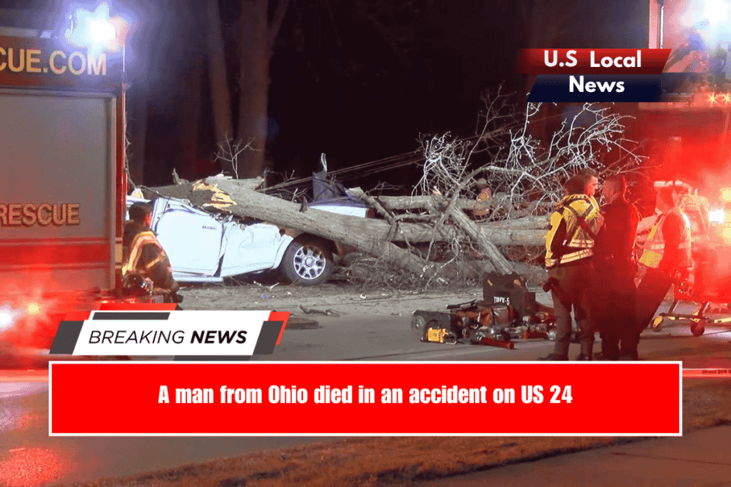 A man from Ohio died in an accident on US 24