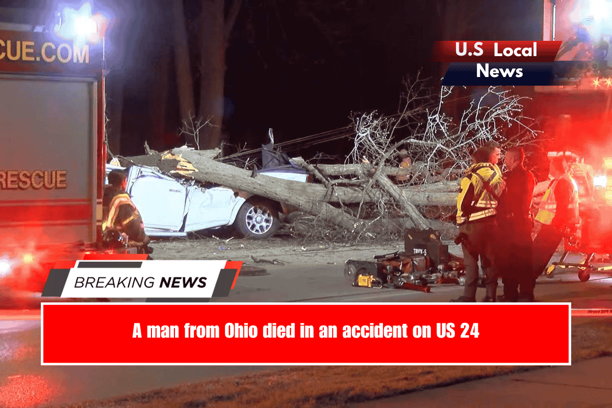 A man from Ohio died in an accident on US 24