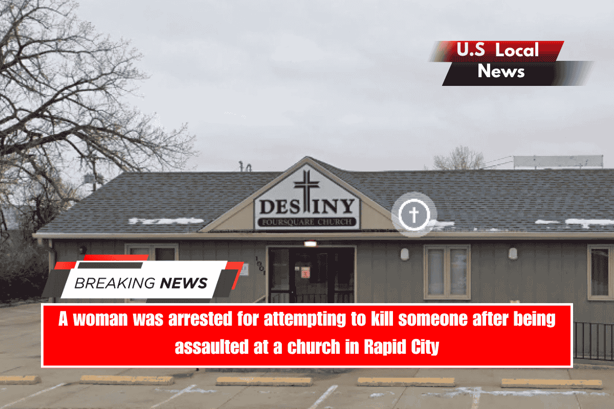 A woman was arrested for attempting to kill someone after being assaulted at a church in Rapid City
