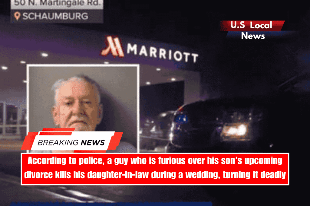 According to police, a guy who is furious over his son's upcoming divorce kills his daughter-in-law during a wedding, turning it deadly