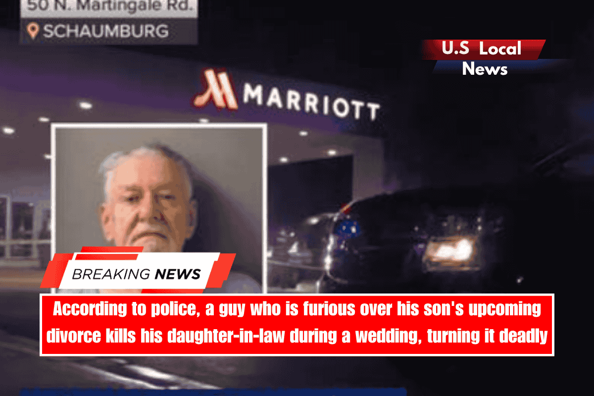 According to police, a guy who is furious over his son's upcoming divorce kills his daughter-in-law during a wedding, turning it deadly