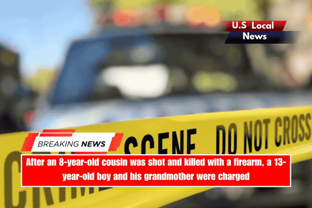 After an 8-year-old cousin was shot and killed with a firearm, a 13-year-old boy and his grandmother were charged