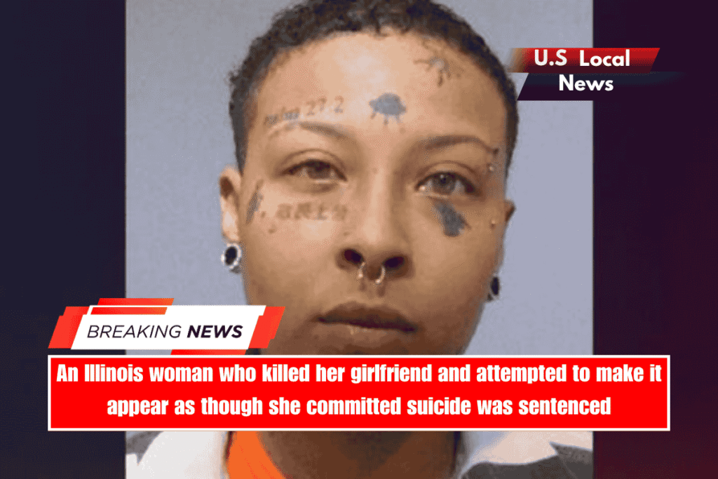 An Illinois woman who killed her girlfriend and attempted to make it appear as though she committed suicide was sentenced
