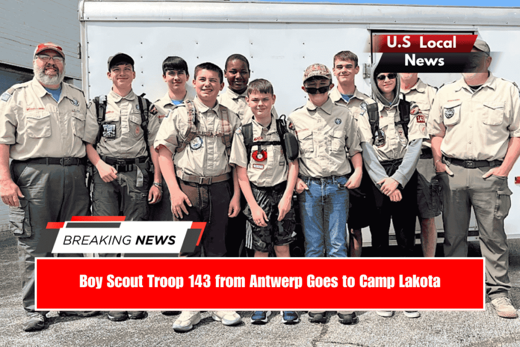 Boy Scout Troop 143 from Antwerp Goes to Camp Lakota