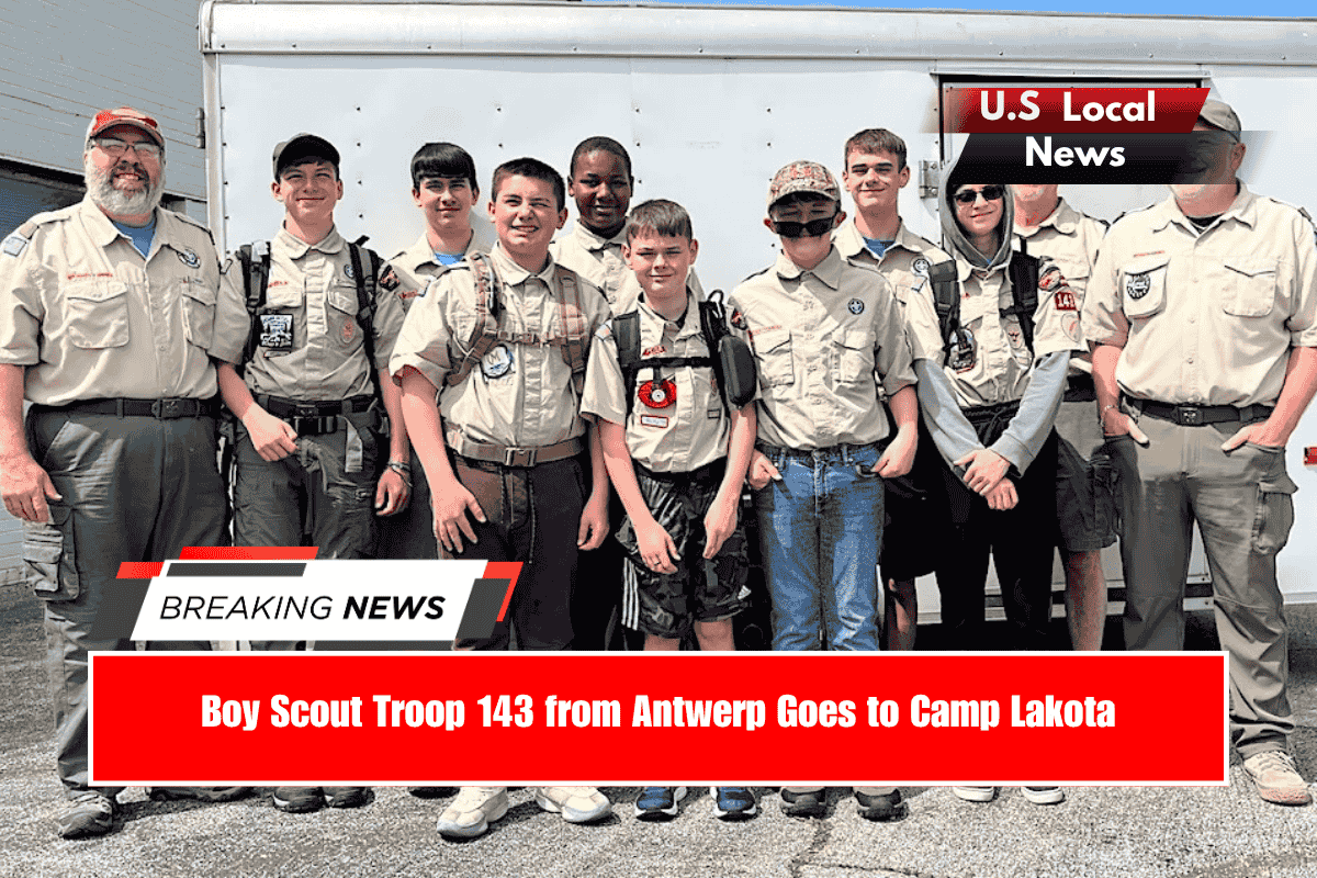 Boy Scout Troop 143 from Antwerp Goes to Camp Lakota
