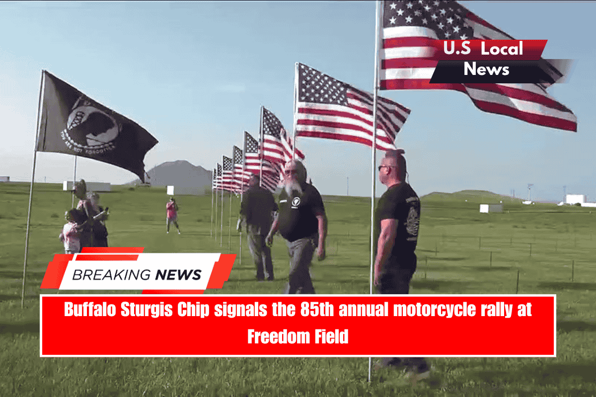 Buffalo Sturgis Chip signals the 85th annual motorcycle rally at Freedom Field