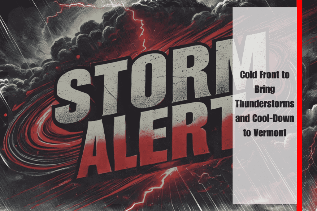 Cold Front to Bring Thunderstorms and Cool-Down to Vermont