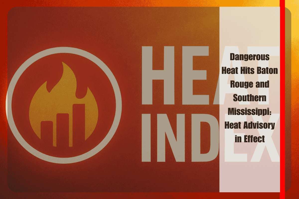 Dangerous Heat Hits Baton Rouge and Southern Mississippi Heat Advisory in Effect