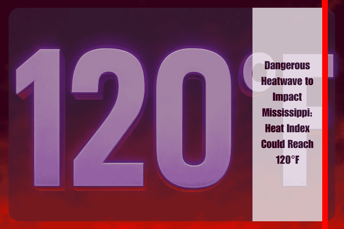 Dangerous Heatwave to Impact Mississippi Heat Index Could Reach 120°F