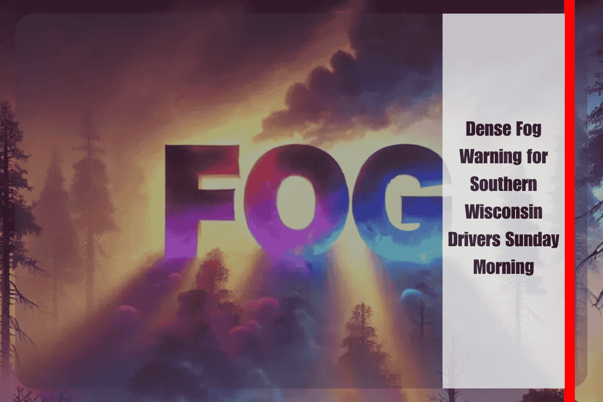 Dense Fog Warning for Southern Wisconsin Drivers Sunday Morning