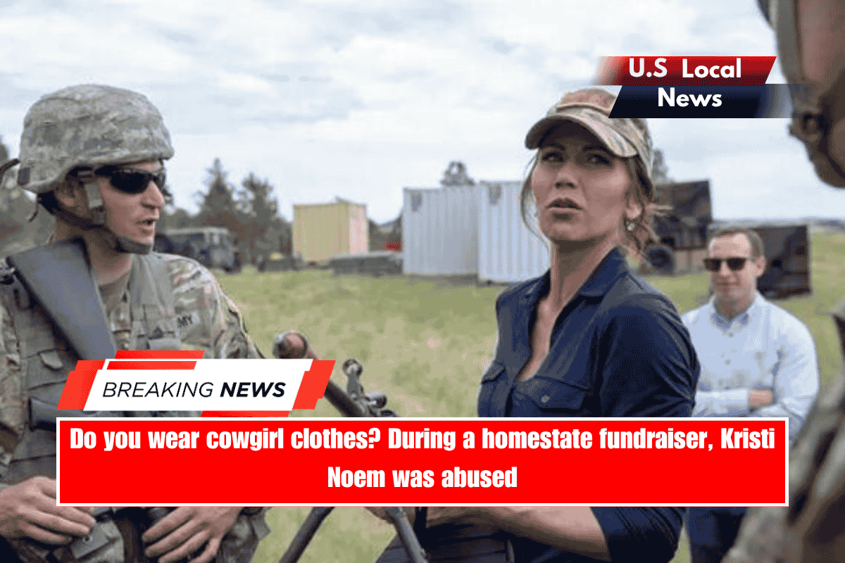 Do you wear cowgirl clothes During a homestate fundraiser, Kristi Noem was abused