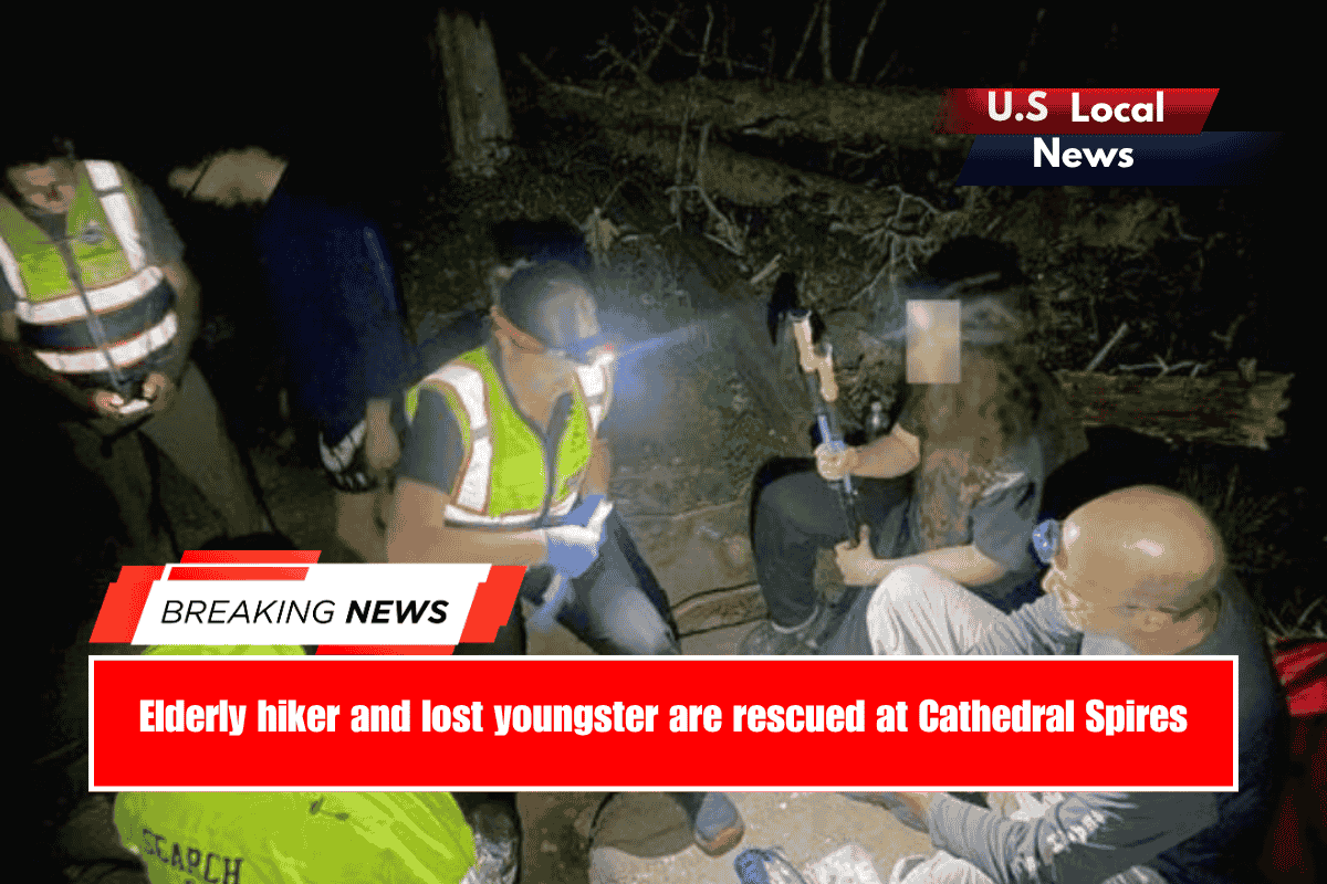 Elderly hiker and lost youngster are rescued at Cathedral Spires