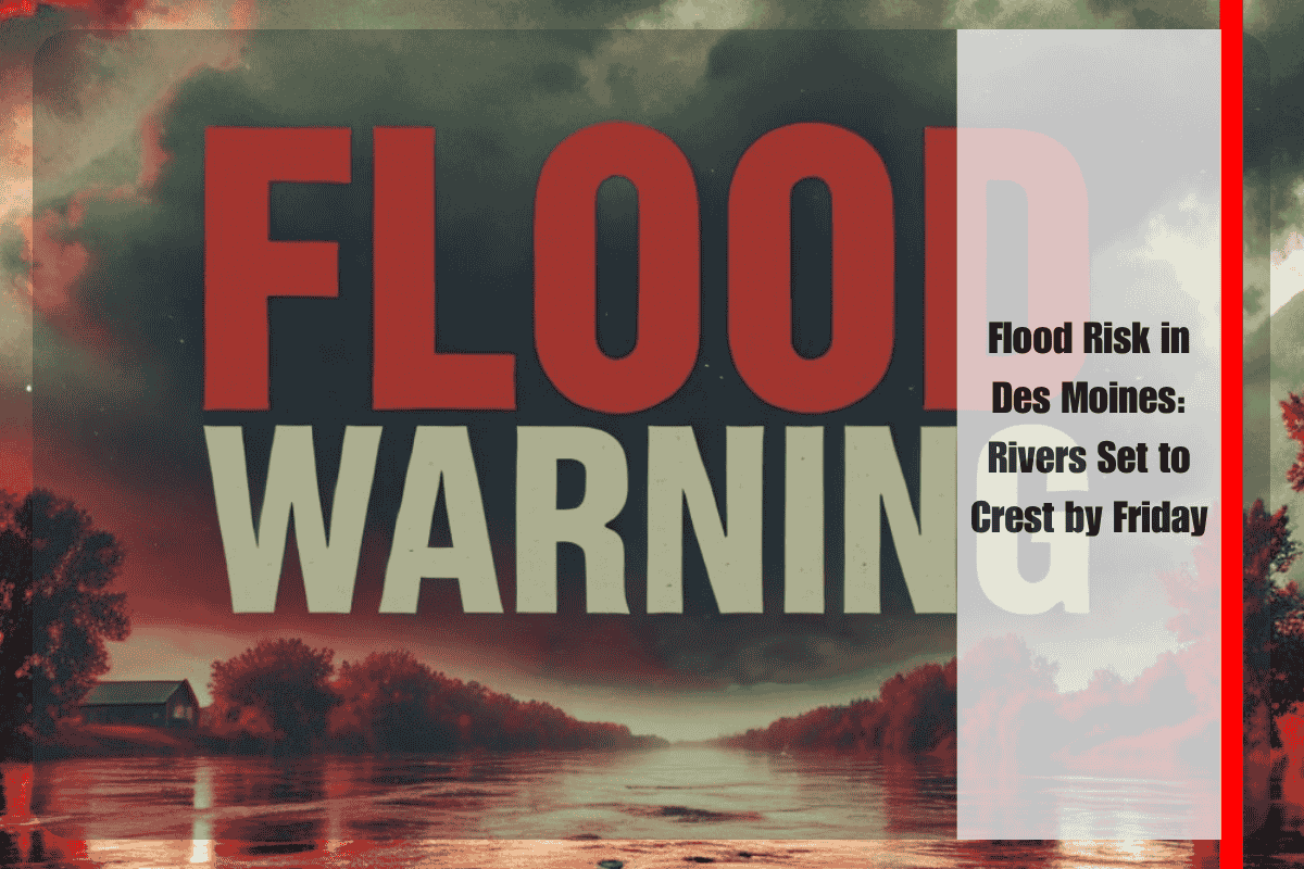 Flood Risk in Des Moines Rivers Set to Crest by Friday