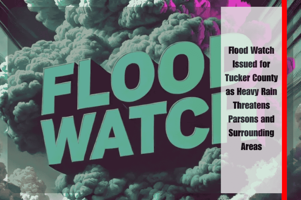 Flood Watch Issued for Tucker County as Heavy Rain Threatens Parsons and Surrounding Areas