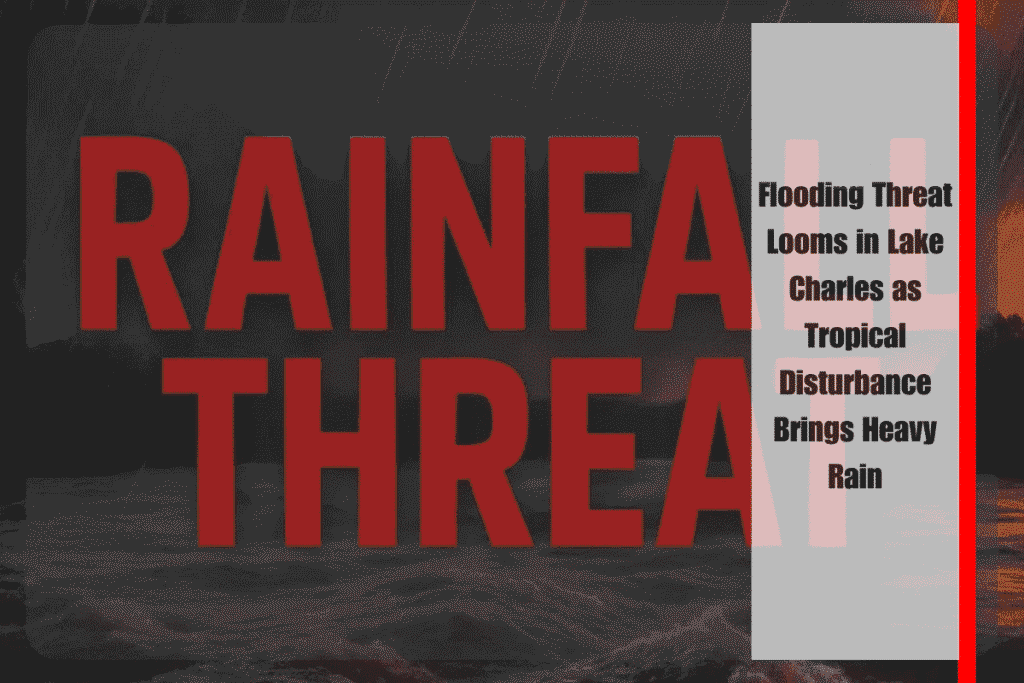 Flooding Threat Looms in Lake Charles as Tropical Disturbance Brings Heavy Rain