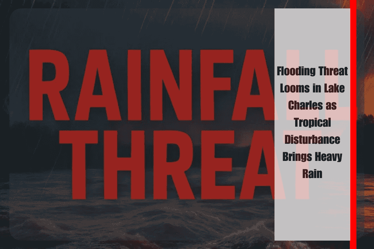 Flooding Threat Looms in Lake Charles as Tropical Disturbance Brings Heavy Rain