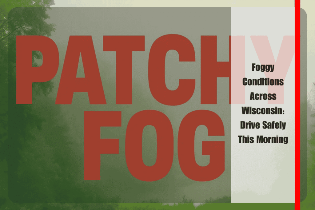 Foggy Conditions Across Wisconsin Drive Safely This Morning