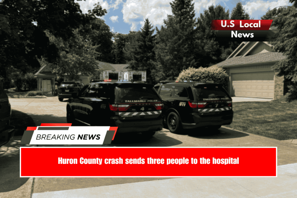 Huron County crash sends three people to the hospital