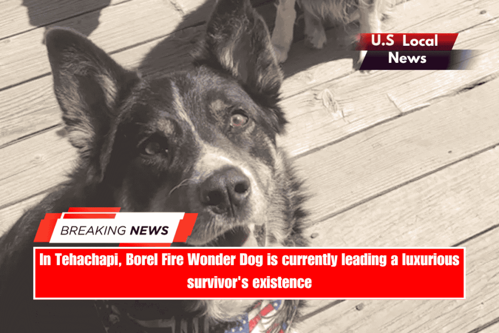 In Tehachapi, Borel Fire Wonder Dog is currently leading a luxurious survivor's existence