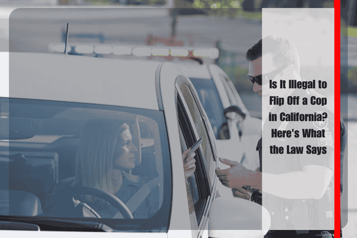Is It Illegal to Flip Off a Cop in California Here's What the Law Says