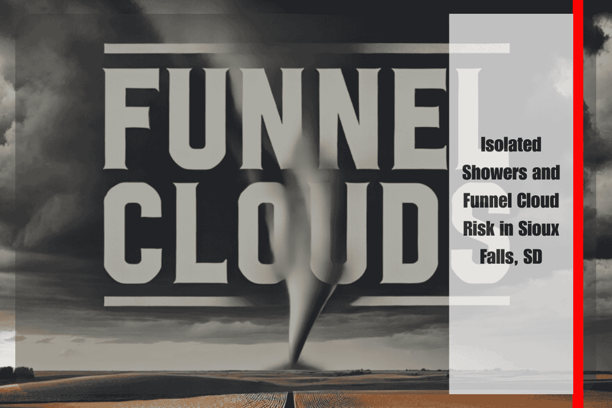 Isolated Showers and Funnel Cloud Risk in Sioux Falls, SD