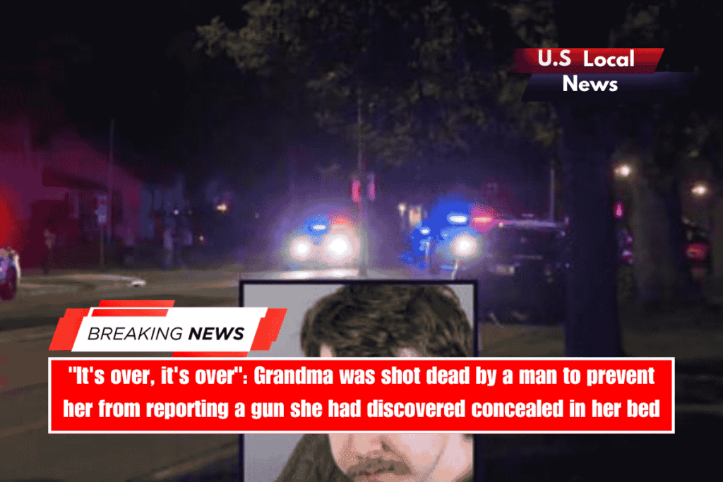 It's over, it's over Grandma was shot dead by a man to prevent her from reporting a gun she had discovered concealed in her bed