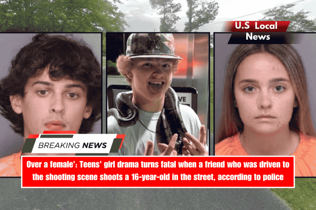 Over a female' Teens' girl drama turns fatal when a friend who was driven to the shooting scene shoots a 16-year-old in the street, according to police