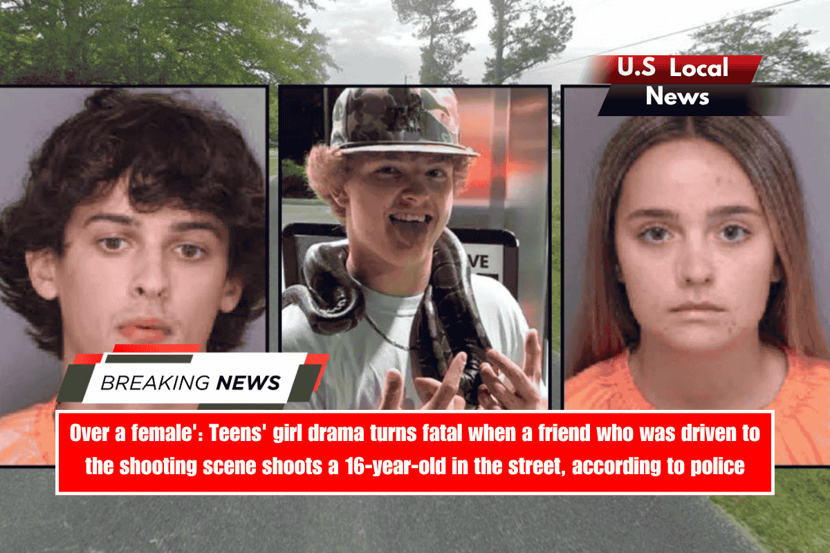 Over a female' Teens' girl drama turns fatal when a friend who was driven to the shooting scene shoots a 16-year-old in the street, according to police