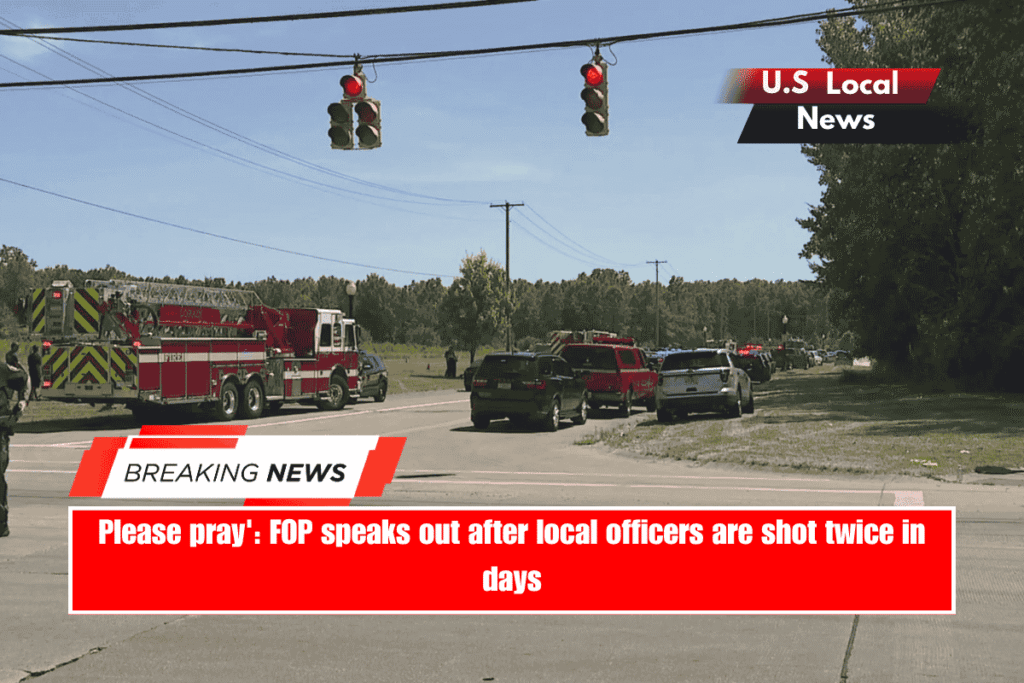 Please pray' FOP speaks out after local officers are shot twice in days.