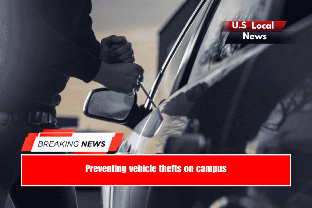 Preventing vehicle thefts on campus