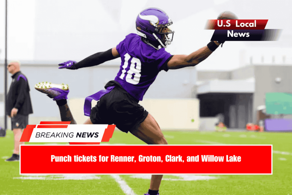 Punch tickets for Renner, Groton, Clark, and Willow Lake