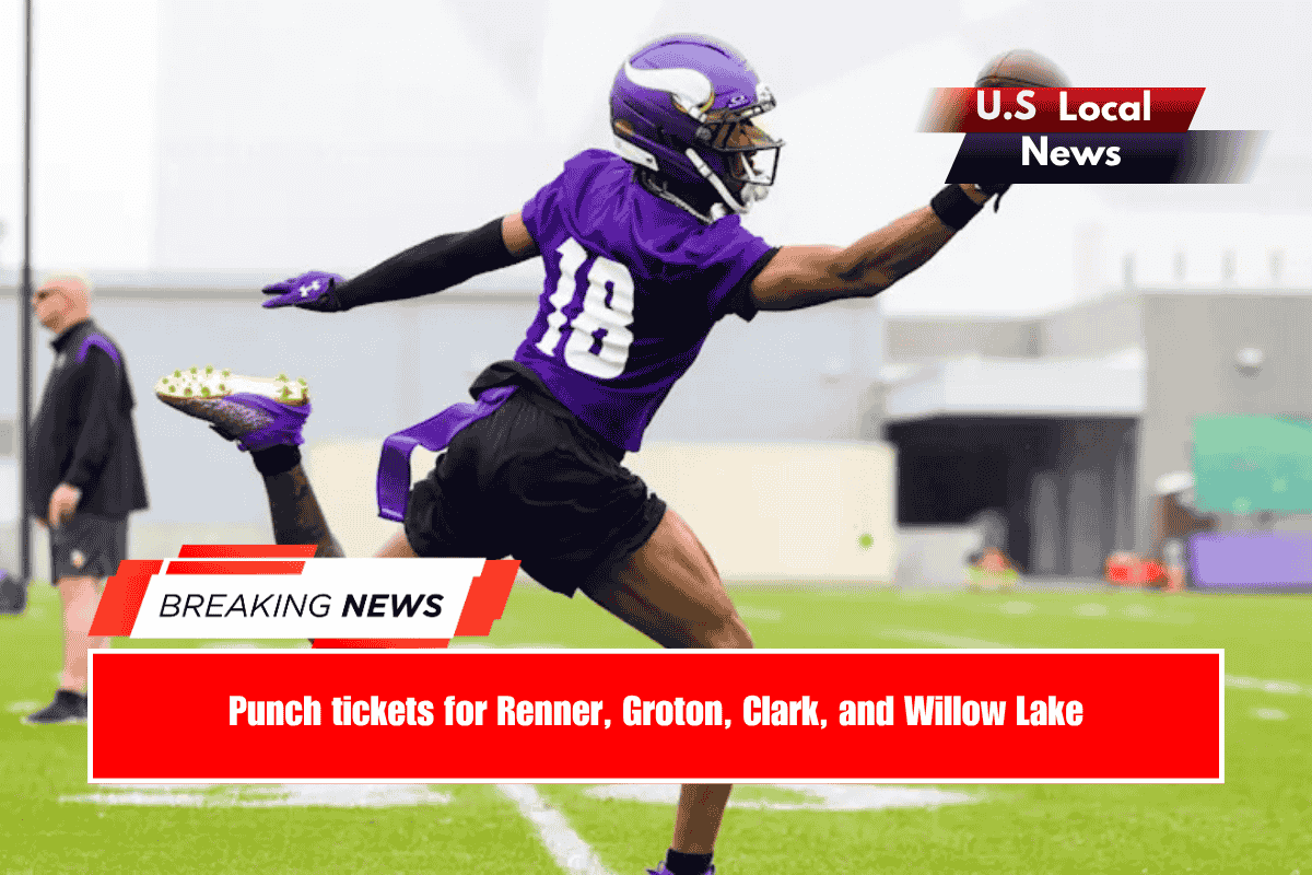 Punch tickets for Renner, Groton, Clark, and Willow Lake