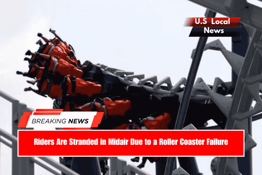 Riders Are Stranded in Midair Due to a Roller Coaster Failure