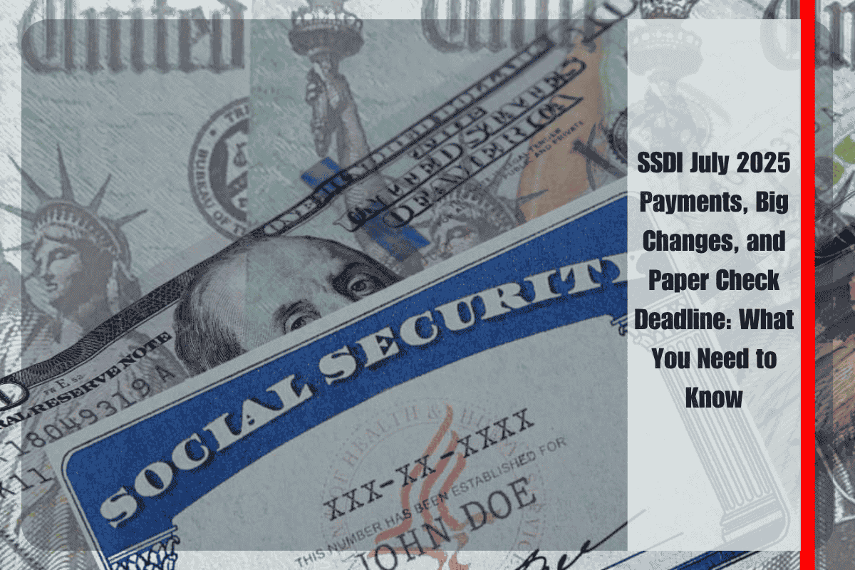 SSDI July 2025 Payments, Big Changes, and Paper Check Deadline What You Need to Know