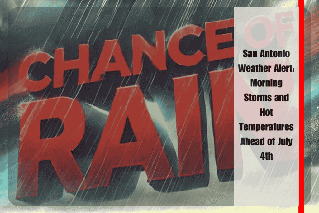 San Antonio Weather Alert Morning Storms and Hot Temperatures Ahead of July 4th