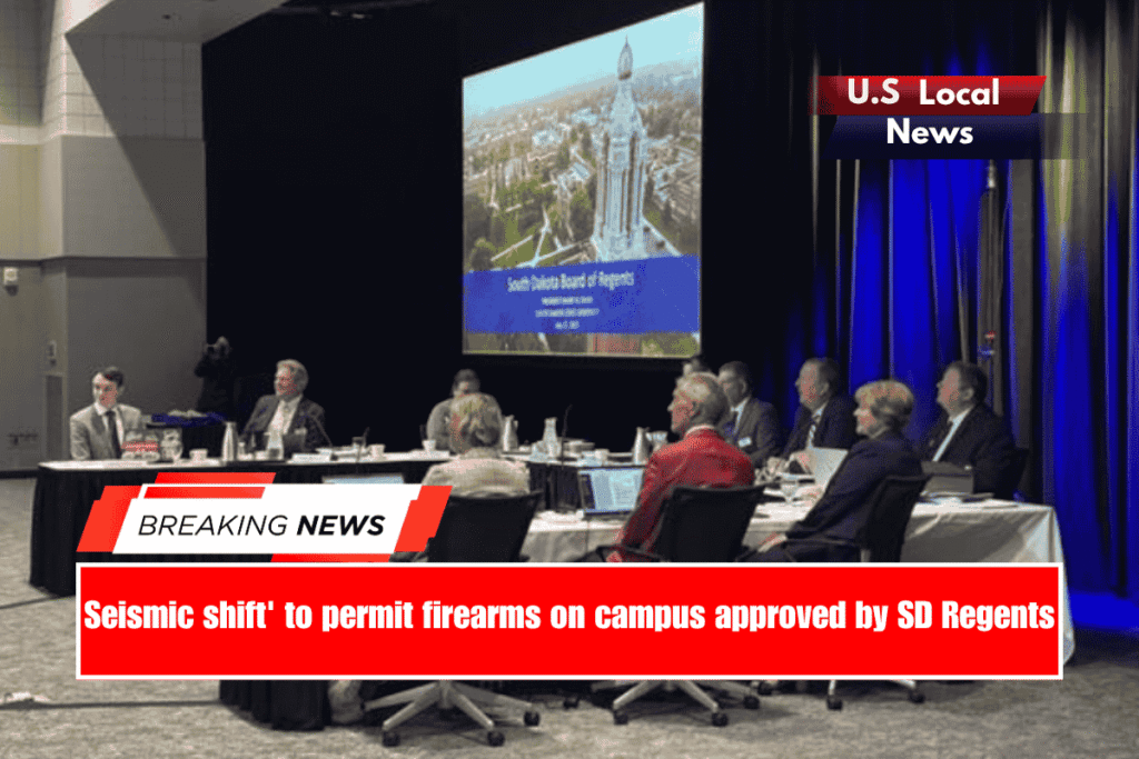 Seismic shift' to permit firearms on campus approved by SD Regents