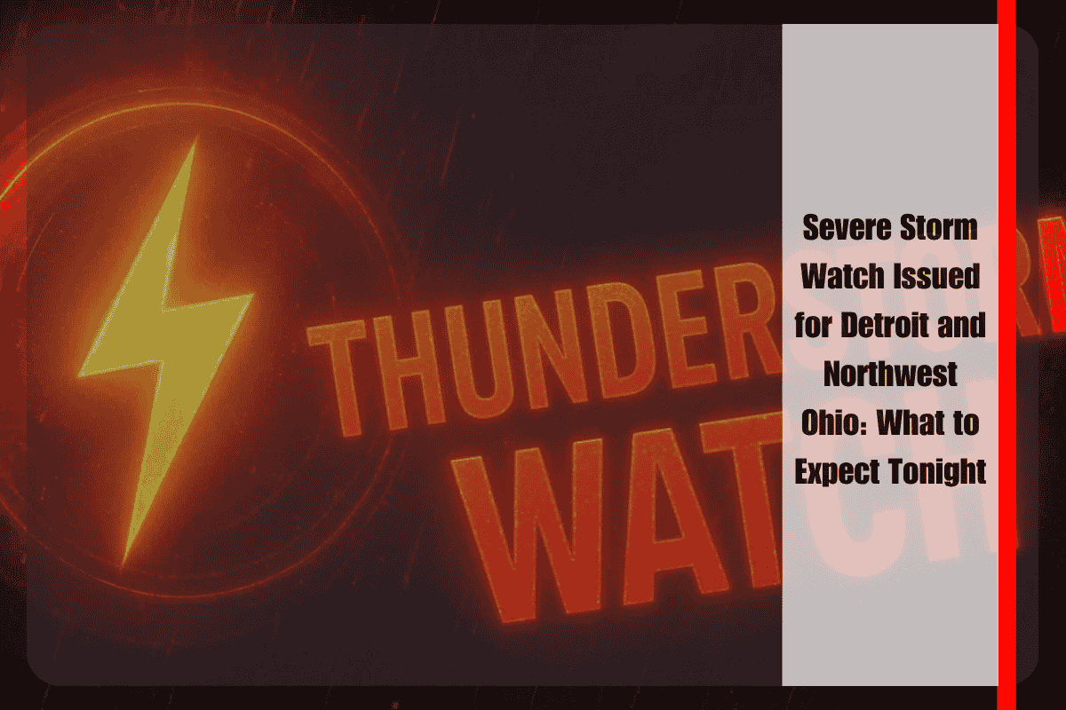 Severe Storm Watch Issued for Detroit and Northwest Ohio What to Expect Tonight