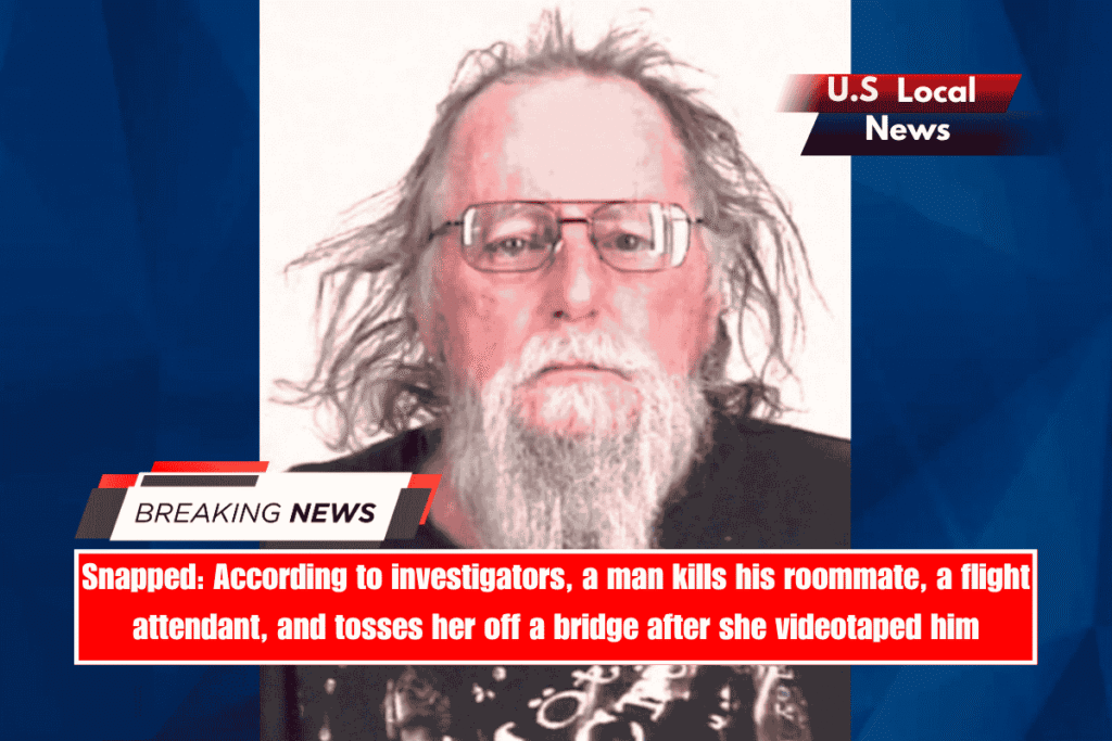 Snapped According to investigators, a man kills his roommate, a flight attendant, and tosses her off a bridge after she videotaped him