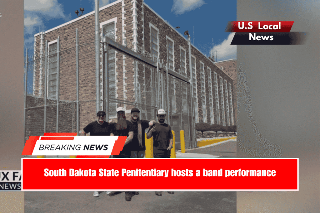 South Dakota State Penitentiary hosts a band performance