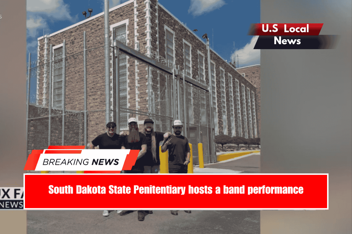 South Dakota State Penitentiary hosts a band performance