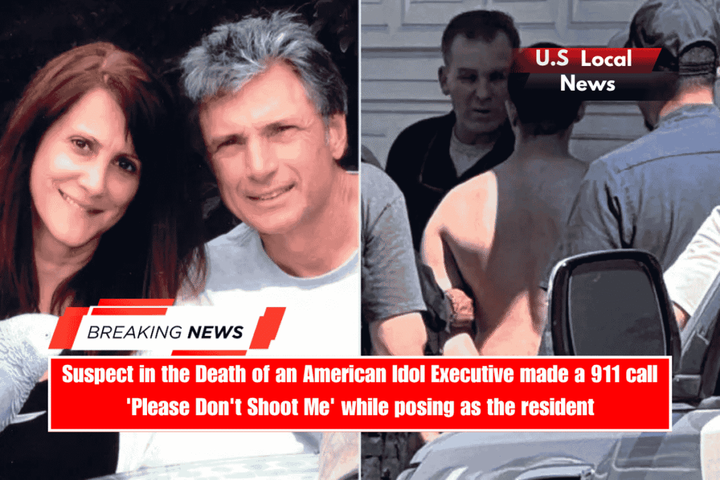 Suspect in the Death of an American Idol Executive made a 911 call 'Please Don't Shoot Me' while posing as the resident