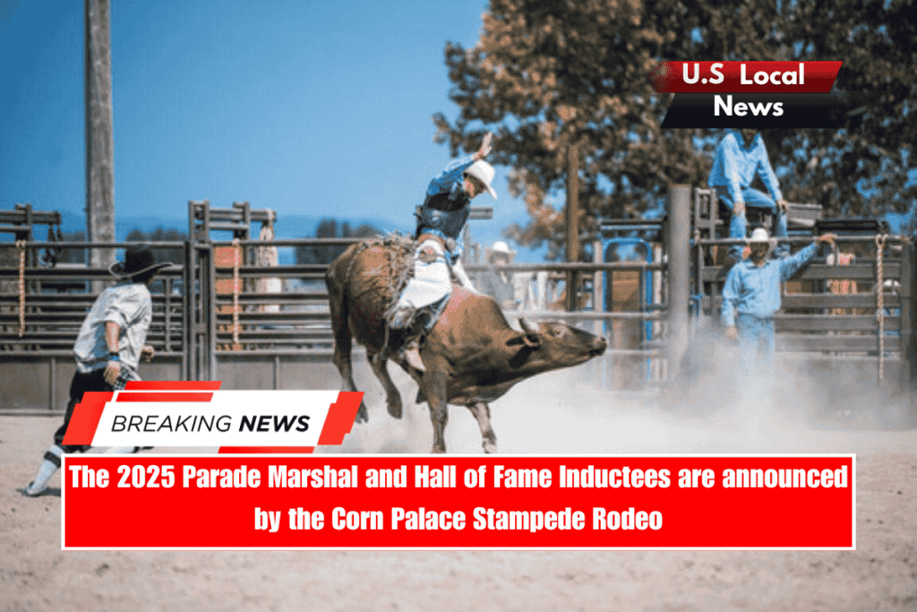 The 2025 Parade Marshal and Hall of Fame Inductees are announced by the Corn Palace Stampede Rodeo
