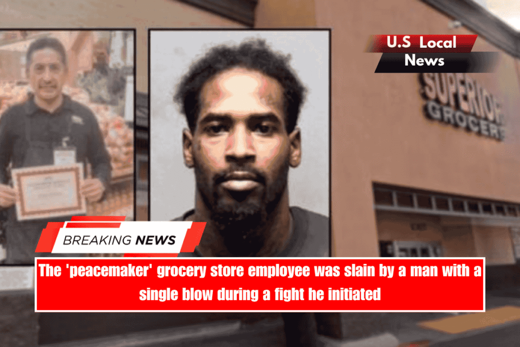 The 'peacemaker' grocery store employee was slain by a man with a single blow during a fight he initiated