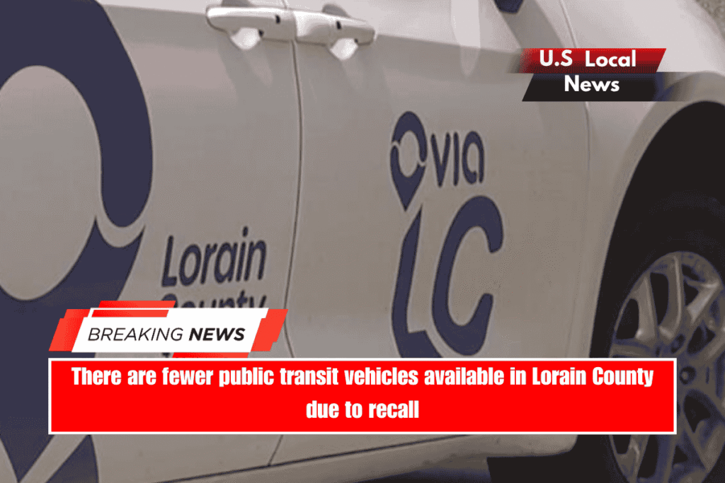 There are fewer public transit vehicles available in Lorain County due to recall