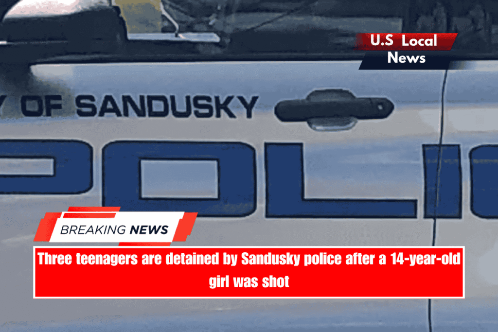 Three teenagers are detained by Sandusky police after a 14-year-old girl was shot
