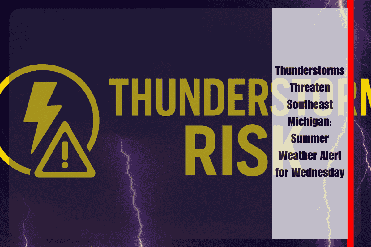 Thunderstorms Threaten Southeast Michigan Summer Weather Alert for Wednesday