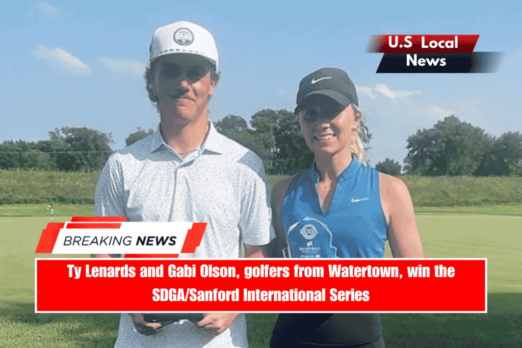 Ty Lenards and Gabi Olson, golfers from Watertown, win the SDGASanford International Series