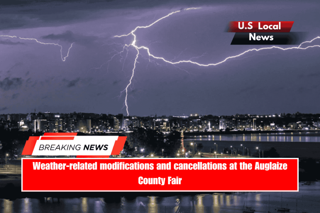 Weather-related modifications and cancellations at the Auglaize County Fair