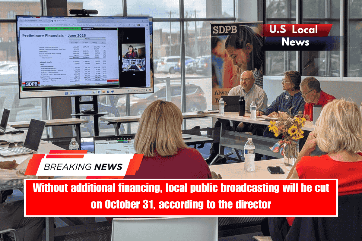 Without additional financing, local public broadcasting will be cut on October 31, according to the director
