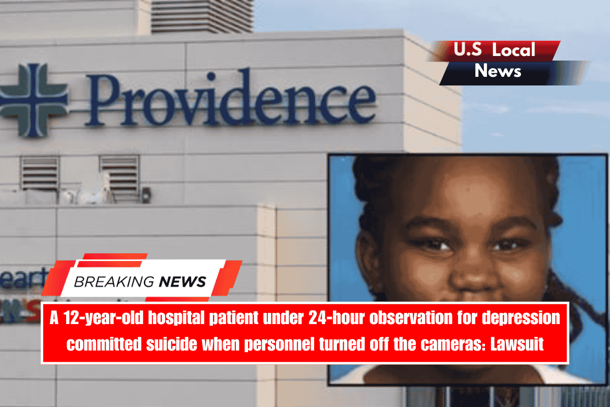 A 12-year-old hospital patient under 24-hour observation for depression committed suicide when personnel turned off the cameras Lawsuit